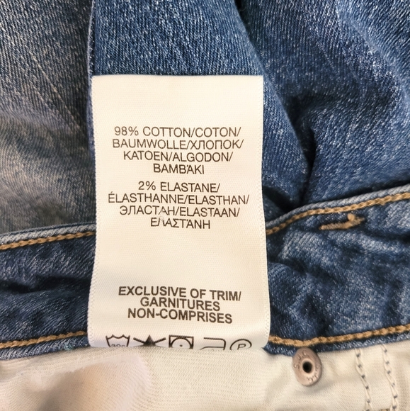 Silver Jeans Aiko Skinny Jeans Womens Size 26 Distressed Raw Hem Cropped Denim - Picture 12 of 12